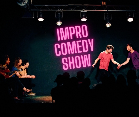 Improtheater Bühne Impro Comedy Show